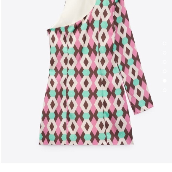 ZARA Mini Dress with Single Sleeve Size XL - Picture 6 of 6